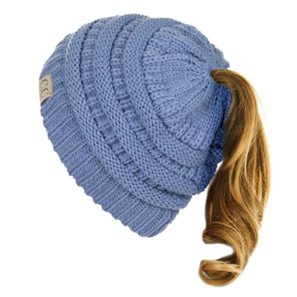 C.C Children Messy Bun Ponytail Beanie Hat